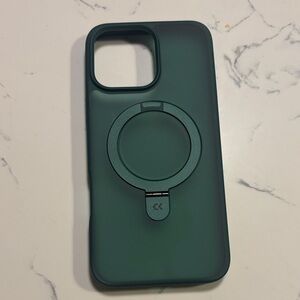 Green Phone Case with Ring Holder